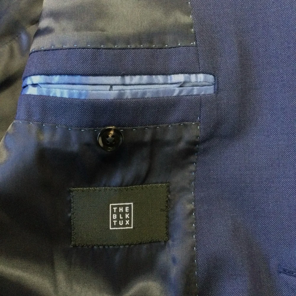 Men's The Black Tux Blazer Blue Italy tollegno‎ 1900
